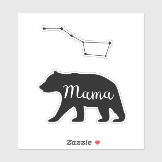 Mama Beer Sticker. Sticker (Vel)