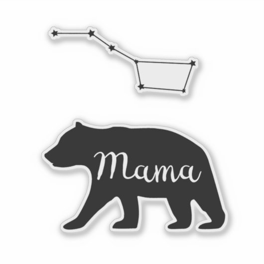 Mama Beer Sticker. Sticker (Voorkant)
