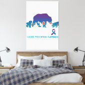 Mama Beer Suicide Prevention Awareness Beer T-Shir Canvas Afdruk (Insitu (Slaapkamer))