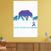 Mama Beer Suicide Prevention Awareness Beer T-Shir Canvas Afdruk (Insitu (Woonkamer))