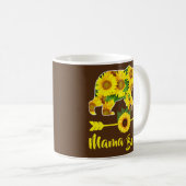 Mama Beer Sunflower Funny Moederdag Mam en mama Koffiemok (Voorkant rechts)
