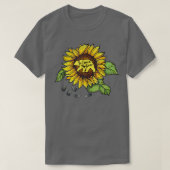Mama Beer Sunflower Funny Moederdag mama T- T-shirt (Design voorkant)