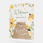 Mama Beer Sweet Honey Bee Baby Meisje Douche Welko Acryl Bord (Hoek)