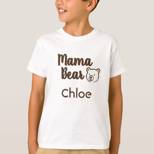 Mama Beer T-shirt met eigen naam (Voorkant)