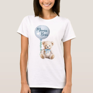 Mama Beer Teddy Baby shower T-shirt