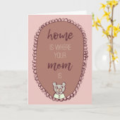 Mama Beer | Thuis is waar je moeder is Kaart (Gele Bloem)