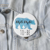 Mama Beer To-be Waterverf Button (In situ)