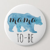 Mama Beer To-be Waterverf Button (Voorkant)