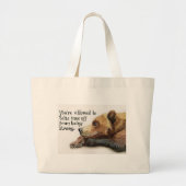 Mama Beer Tote Grote Tote Bag (Voorkant)