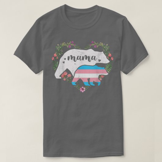 Mama Beer Transgender Trans Pride Flag Transeual L T-shirt (Design voorkant)
