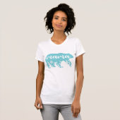 Mama Beer Turquoise Flowers T-shirt (Voorkant volledig)