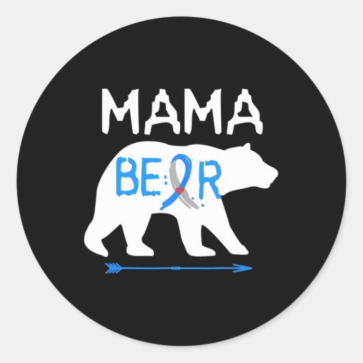 Mama Beer Type 1 Diabetes Ronde Sticker (Voorkant)