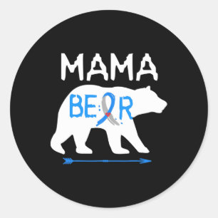 Mama Beer Type 1 Diabetes Ronde Sticker