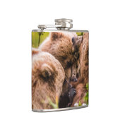 Mama beer verzorgt haar twee cubs, Lake Clark Nati Heupfles (Rechts)