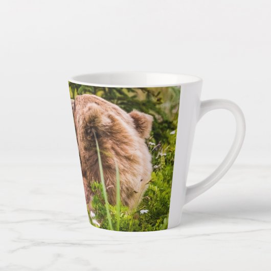 Mama beer verzorgt haar twee cubs, Lake Clark Nati Latte Mok (Rechts)