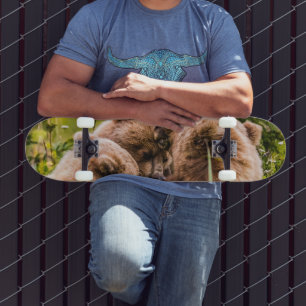 Mama beer verzorgt haar twee cubs, Lake Clark Nati Persoonlijk Skateboard