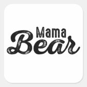 Mama Beer Vierkante Sticker (Voorkant)