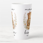 Mama Beer voor Moeder Moederdag Verjaardag Latte Mok (Voorkant)