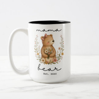 Mama Beer voor Moeder Moederdag Verjaardag Tweekleurige Koffiemok