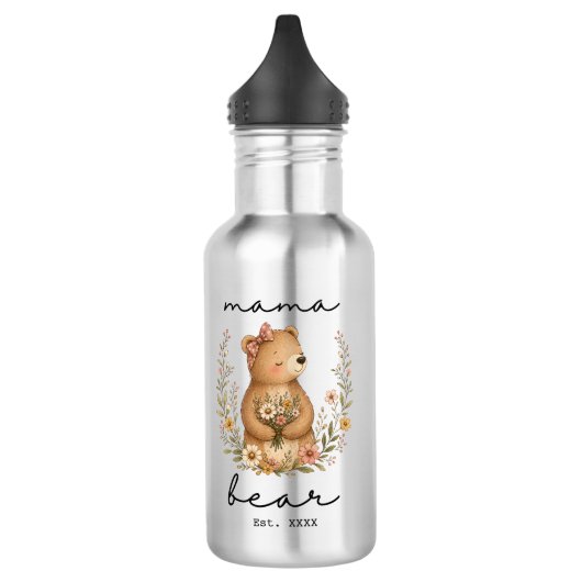 Mama Beer voor Moeder Moederdag Verjaardag Waterfles (Links)