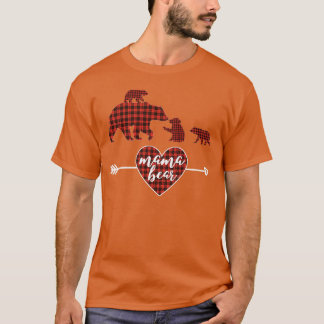 MAMA BEER Vrouwen Rood met kerstcadeau familie Paj T-shirt