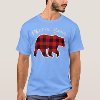 MAMA BEER Vrouwen Rood met kerstcadeau familie Paj T-shirt
