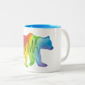 Mama Beer Waterverf Familie Pride Mok (Voorkant rechts)