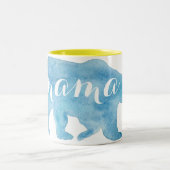 Mama Beer Waterverf Twee-toon-Mok Tweekleurige Koffiemok (Center)