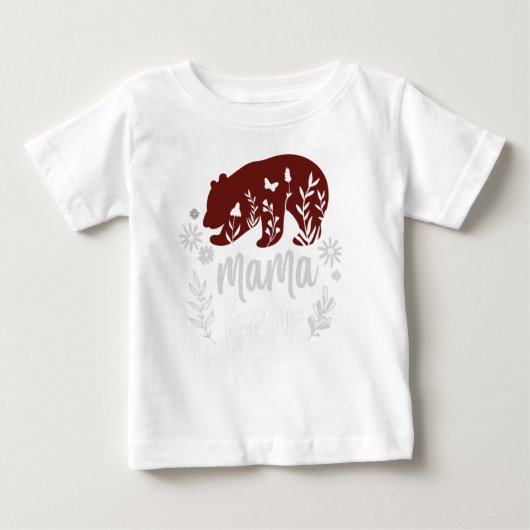 Mama Beer white baby jersey T-shirt (Voorkant)