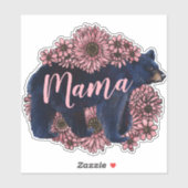 Mama Beer Wild Zwart Beer Sticker (Vel)