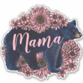 Mama Beer Wild Zwart Beer Sticker (Voorkant)