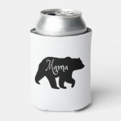 Mama Beer zwart-wit Blikjeskoeler (Blikje Voorkant)