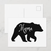Mama Beer zwart-wit Briefkaart (Voorkant / Achterkant)