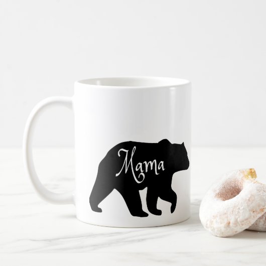 Mama Beer zwart-wit Koffiemok (Met donut)