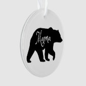 Mama Beer zwart-wit Ornament (voorkant)