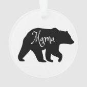 Mama Beer zwart-wit Ornament (achterkant)