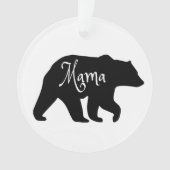 Mama Beer zwart-wit Ornament (voorkant)
