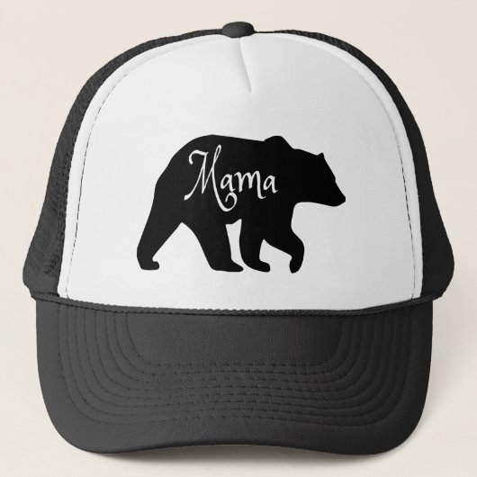 Mama Beer zwart-wit Trucker Pet (Voorkant)