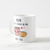 Mama Best-Tea Gepersonaliseerde Grappige Gift Moed Koffiemok (Voorkant links)