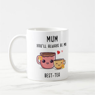 Mama Best-Tea Gepersonaliseerde Grappige Gift Moed Koffiemok