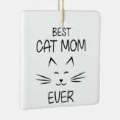 Mama - Beste kattenmama ooit Keramisch Ornament (Rechts)