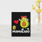Mama Beste Moeder Avocado Mamacado Gelukkige Moede Kaart (Gele Bloem)