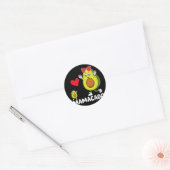 Mama Beste Moeder Avocado Mamacado Gelukkige Moede Ronde Sticker (Envelop)