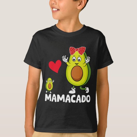 Mama Beste Moeder Avocado Mamacado Gelukkige Moede T-shirt (Voorkant)