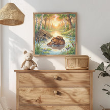 Mama Bever en Jongen Kraamkamer