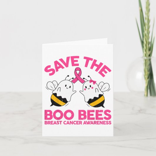 Mama Bewaar De Borstkanker Grappig Halloween Boo B Kaart (Voorkant)