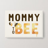 Mama bij Bij Hommelhoningraat Baby Shower Button (Voorkant)