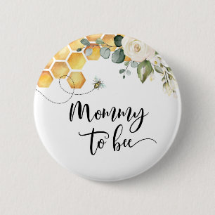 Mama bij te worden ronde button 5,7 cm