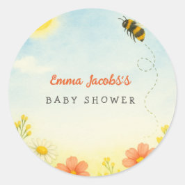 Mama Bij To Bee Baby Shower Sticker