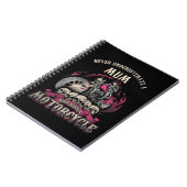 Mama Biker Chick Lady onderschat motor nooit Notitieboek (Linkerzijde)